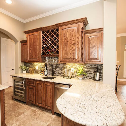 photo of custom kitchen cabinets